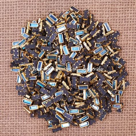 Rectangle 3x7 Gloss Color Kundan - Light Blue Color – Harshu's Craft Store