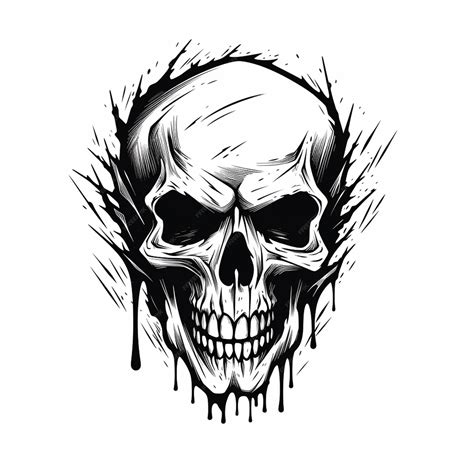 Premium Vector | Styrofoam skull offering hand drawing back hand ...