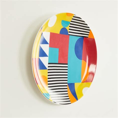 Buy Get The Look POP Multicolor Ceramic Decorative Wall Platter - 25 ...