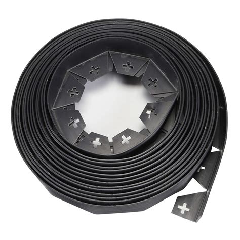 Buy Parkland® 30 Metre Black Flexible Plastic Garden Edging With 50 ...