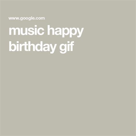 Music Happy Birthday GIF
