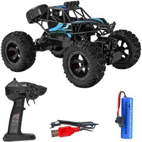 RC Rock Crawler Monster Truck, 4x4 Off-Road Remote Control Car with ...