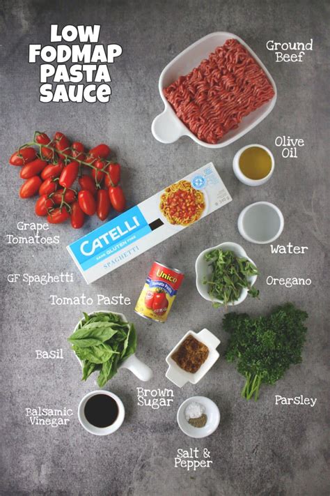 Low FODMAP Pasta Sauce