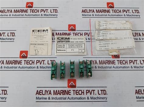 Lot Of 5X Petercem F1 Auxiliary Contact Swg-04665-3 – Aeliya Marine Tech®