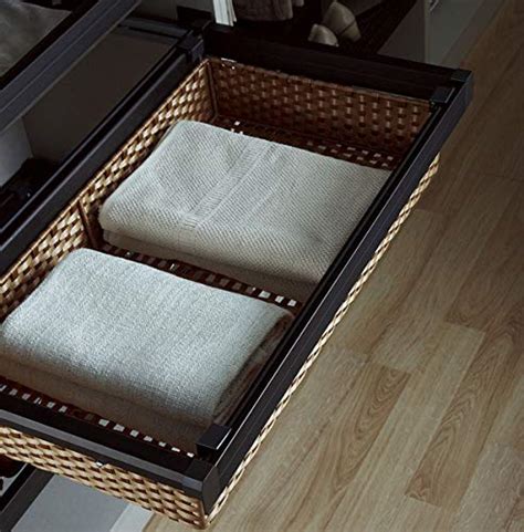 Mocha Soft Close Wardrobe Rattan Basket- 900 mm : Amazon.in: Home & Kitchen