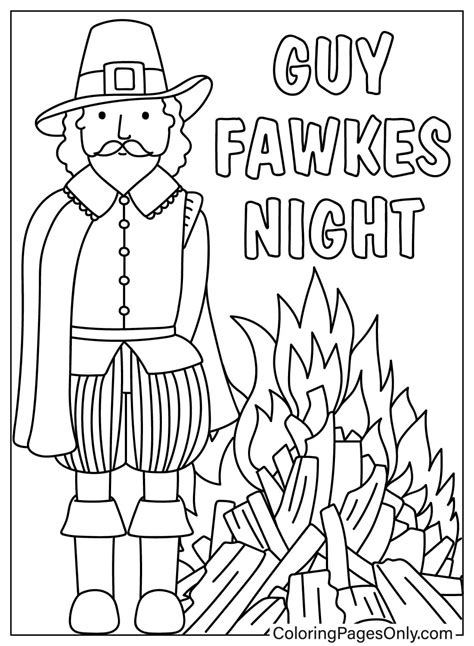 30+ Guy Fawkes Night Coloring Pages - Free Printable PDF & Online Coloring