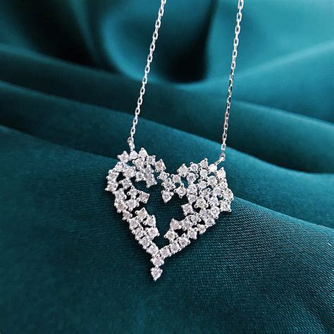 Buy Silver Plated Anti Tarnish American Diamond Studded Heart Themed ...