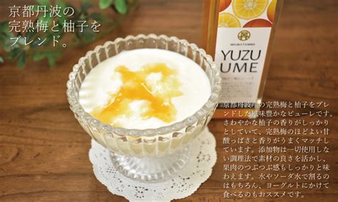 WT007N 京都丹波 梅ピューレ3種セット UMEUME・YUZUUME・UMEBERRY 京都 丹波 完熟梅 無添加 5倍希釈 315ml ...