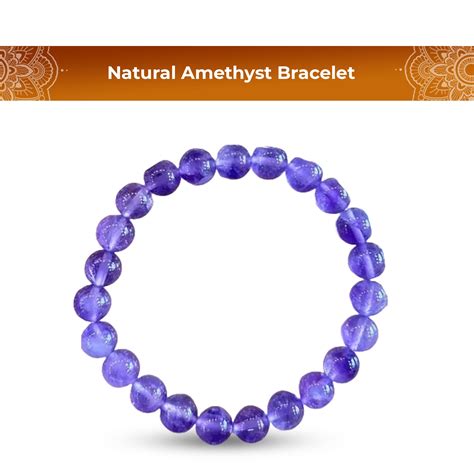 Natural Amethyst Bracelet – Shiv Kripa Rudraksha
