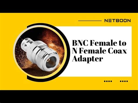 RF Adapter - NETBOON BNC Female to F Type Female Adapters Trader ...