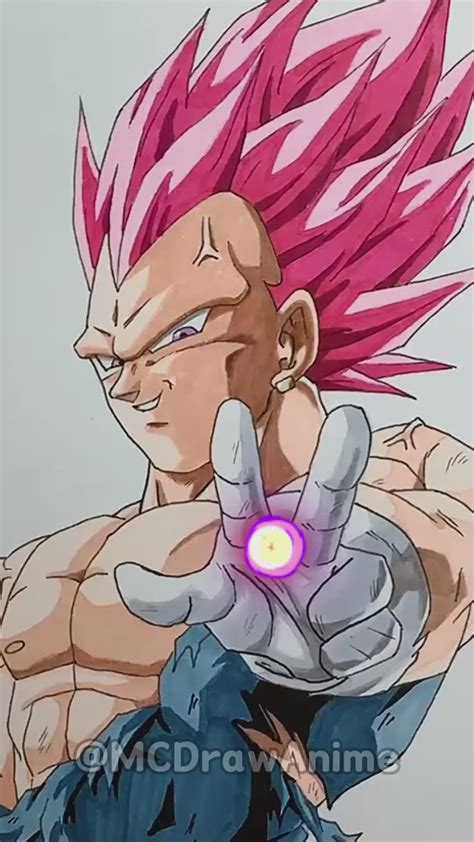 Vegeta Ultra Ego Drawing Sketch