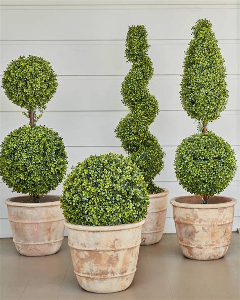 Battery Operated Boxwood Topiary | Artificial topiary, Boxwood garden ...