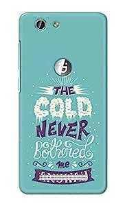 The Cold Never Bothered Me Anyway Teal Background Printfidaa Designer ...