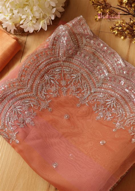 Fida- soft organza saree – Hafsaad