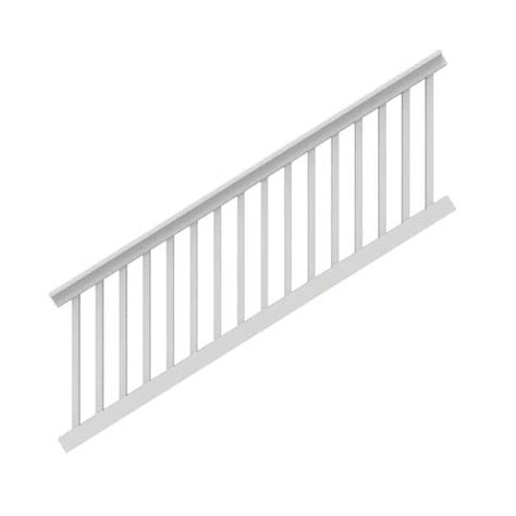 Veranda Vinyl Railing Stair Kit - T-Rail Design, 6 ft x 36 India | Ubuy