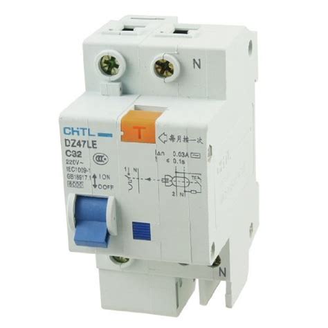 Alcoa PrimeDZ47LE C32 AC 220V 1P+N Miniature ELCB Earth Leakage Circuit ...