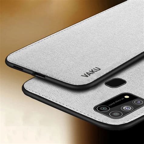 Vaku ® Samsung Galaxy M31 Luxico Series Hand-Stitched Cotton Textile ...