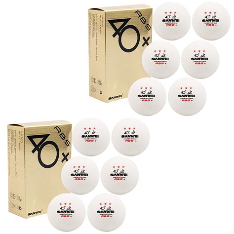 Sanwei ABS 3 Star 40+ Seamed TT Balls (6 PCS) : Amazon.in: Sports ...