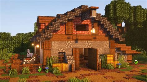 Cottagecore Barn Minecraft Tutorial 的图像结果