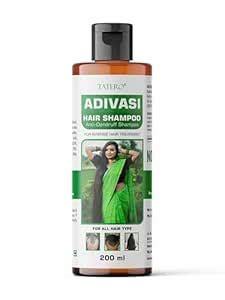 Tatero Adivasi Anti-Dandruff Hair Shampoo, 200ml, With Amla, Neem and 8 ...