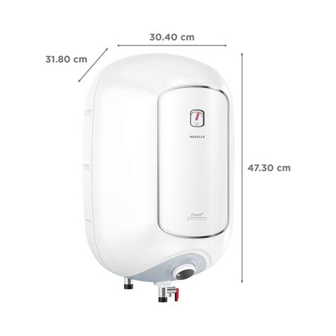 Buy HAVELLS Puro Plus 10 Litre 4 Star Vertical Storage Geyser with High ...