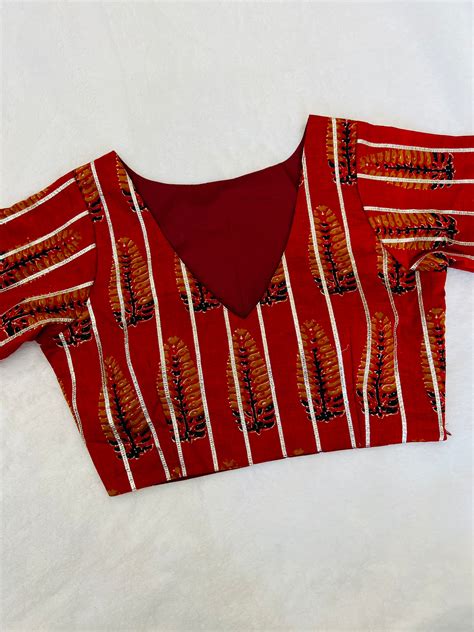 The Heritage Cotton Maroon Blouse