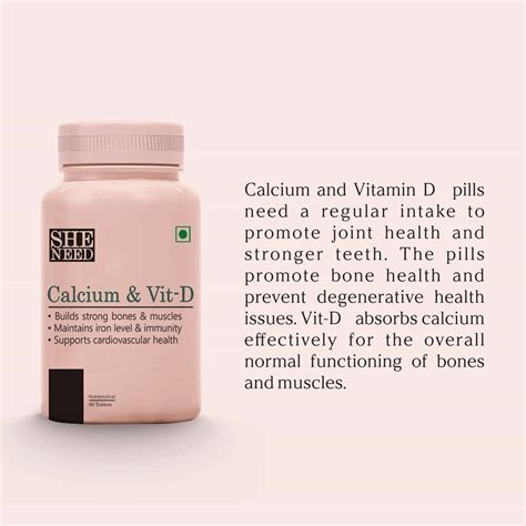 Buy SHENEED CALCIUM AND VIT-D SUPPLEMENT FOR WOMEN-MONITORS IRON LEVEL ...