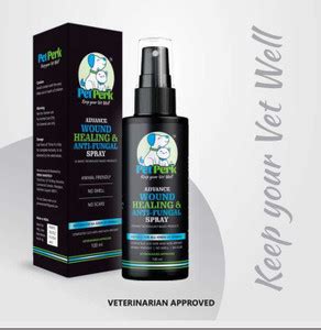 PET PERK Wound Healing Spray For Dogs, Cats and Horse of all Breeds ...