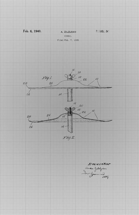 Framable Patent Art the Original Poster Art Print Nirvana Zildjian ...
