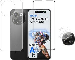 KANCHA Front and Back Screen Guard for Pova Neo 6, Tecno Pova 6 neo ...