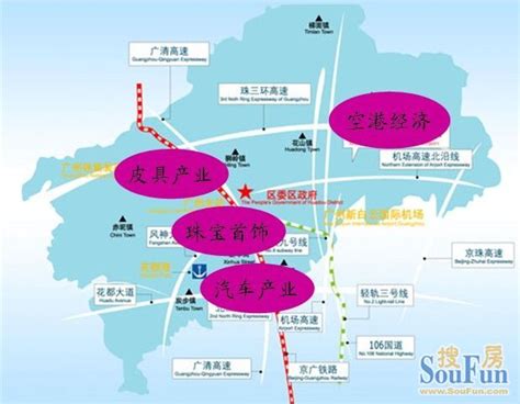 广州各区产业分布图_万图壁纸网