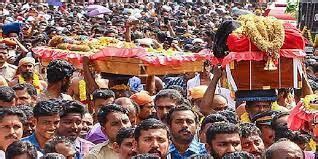 Gold robe procession leaves for Sabarimala tomorrow | Sabarimala ...