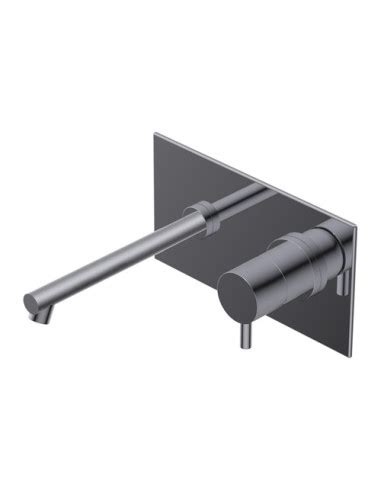 Ritmonio Diametro35 Wall-mounted basin mixer with plate