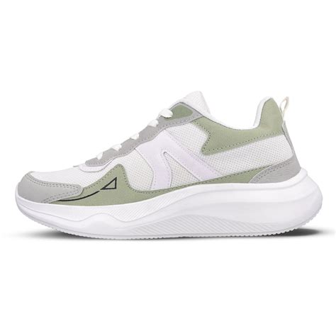 Men's Lace-up Sports Shoes - WS3122 White Green – Walkaroo Footwear