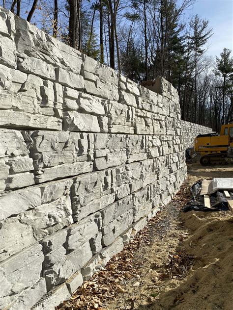 Faux Stone Retaining Wall