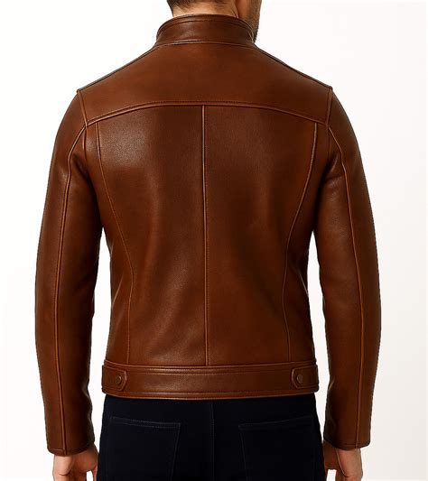 Varu Winter 100% Pure Original Leather Jacket for Men Brown Fashion We ...