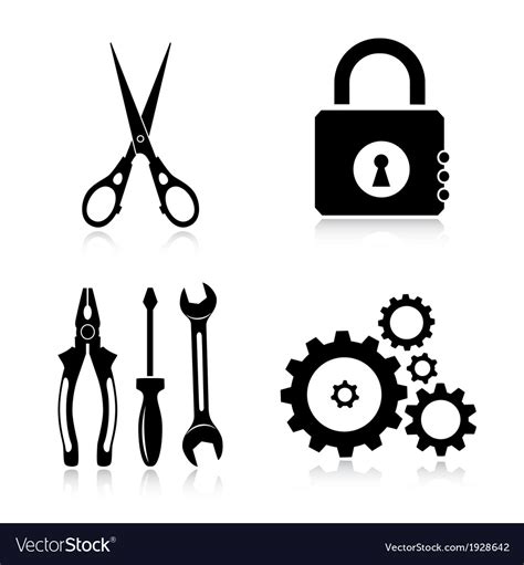 Tools icons Royalty Free Vector Image - VectorStock