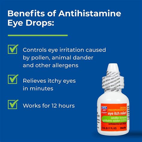 Rite Aid Eye Itch Relief Antihistamine Eye Drops 0.17 fl oz - 12 Hours ...