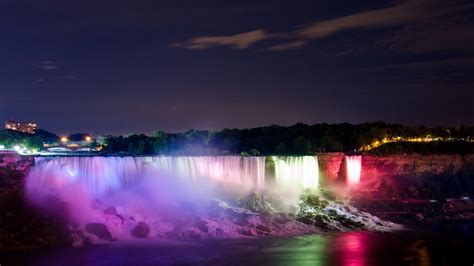Niagara Falls at Night HD Wallpaper