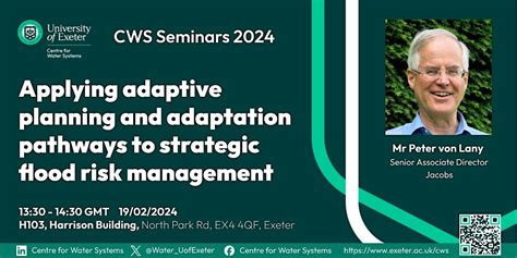 [CWS Seminars 2024] 19/02/2024 Mr Peter von Lany, H103, Exeter, 19 ...