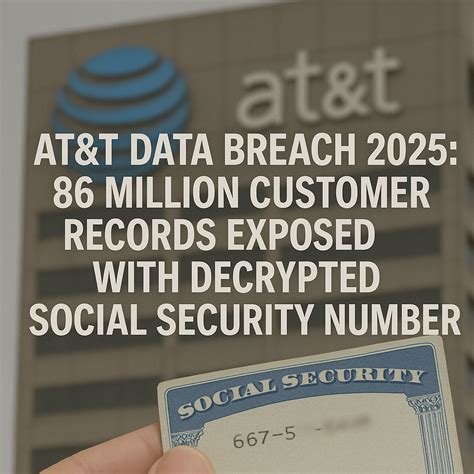 AT&T Data Breach 2025: 86M Customer SSNs Decrypted Leaked