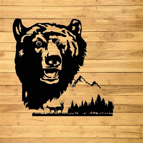Grizzly Bear and Mountains Claws SVG, Bear SVG, Bear Claw Mark Svg, Wild Animals Svg Svg Files ...