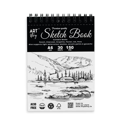 Sketch Book Premium Quality A6 Wire O Binding 150Gsm 30Sheets Lb – Itsy ...