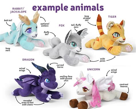 Cuddle Plush Animal Sewing Pattern .pdf Tutorial With Matching - Etsy UK