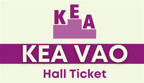 KEA VAO Hall Ticket 2024 Out for Written Exam, Download Link Here