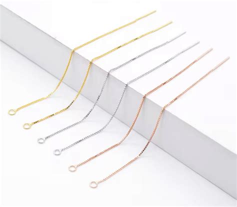 SS 2673 Rose gold plated stainless steel threader ( 2 pc ) anti tarnis ...