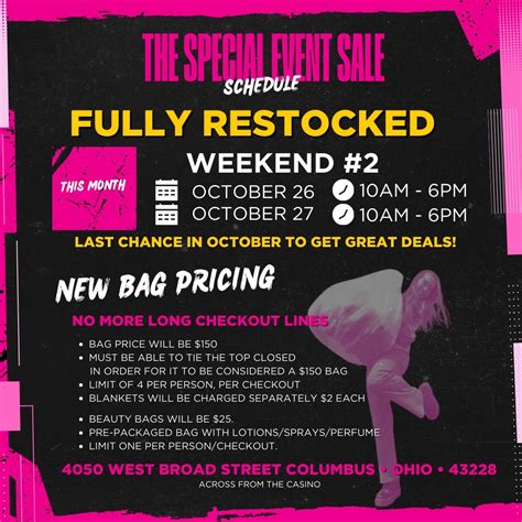 Discount Fashion Warehouse | DFWh - The Special Event Sale is Back! New ...