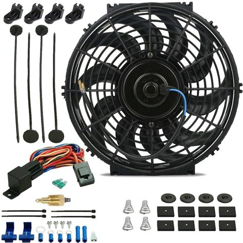 Buy American Volt 12" Inch 90W Electric Radiator Fan 3/8" Npt Ground ...