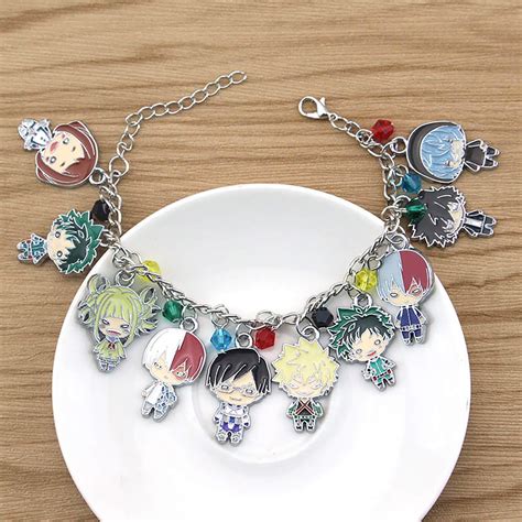 bnha mha My Hero Academia fashion novelty charm bracelet, anime manga ...
