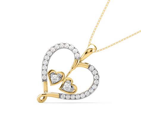 Lyssa Entwined Hearts Pendant – DIVAA by ORRA